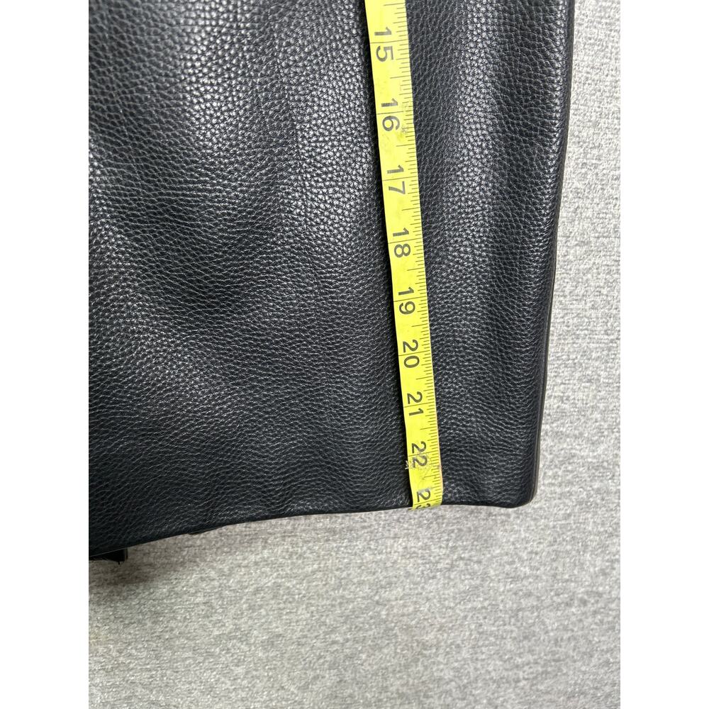 & OTHER STORIES BLACK LEATHER PENCIL SKIRT, SIZE 6 - Picture 6 of 6
